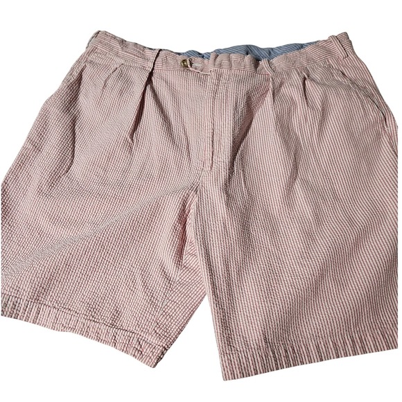 Peter Millar Other - Peter Millar Mens Seersucker Shorts Size 38 Red White Striped